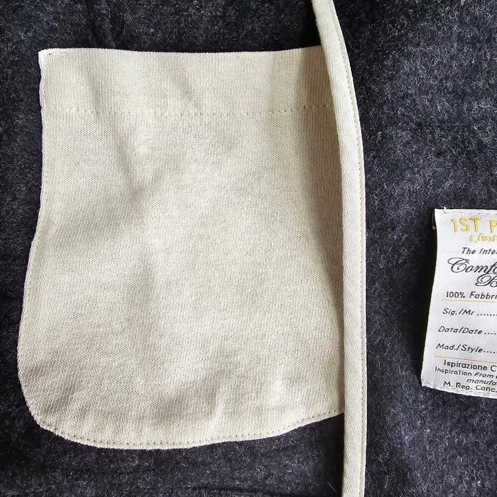 1st‎ PAT-RN Comfort Knit Blazer Wool Gray Size S